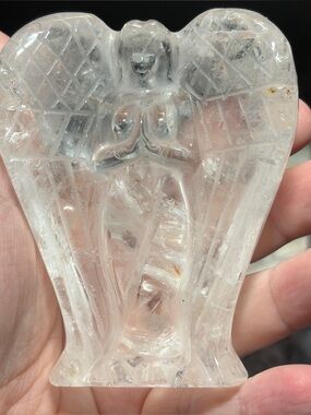 Quartz angel carving